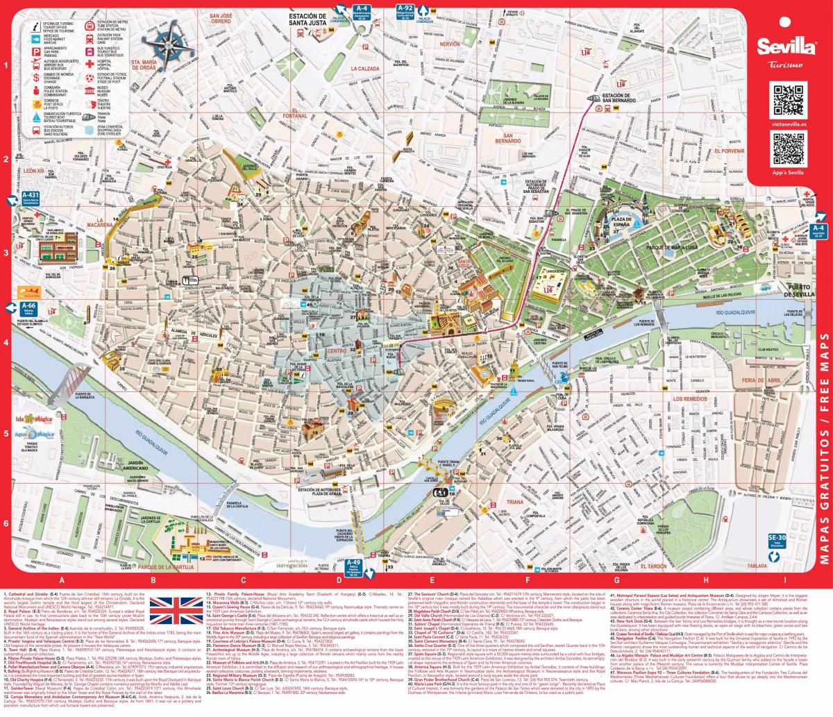 Sevilla på karta