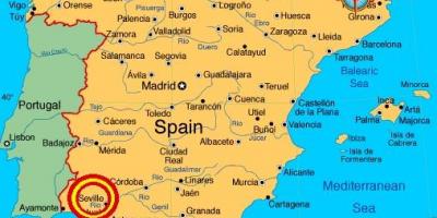 Sevilla espana karta